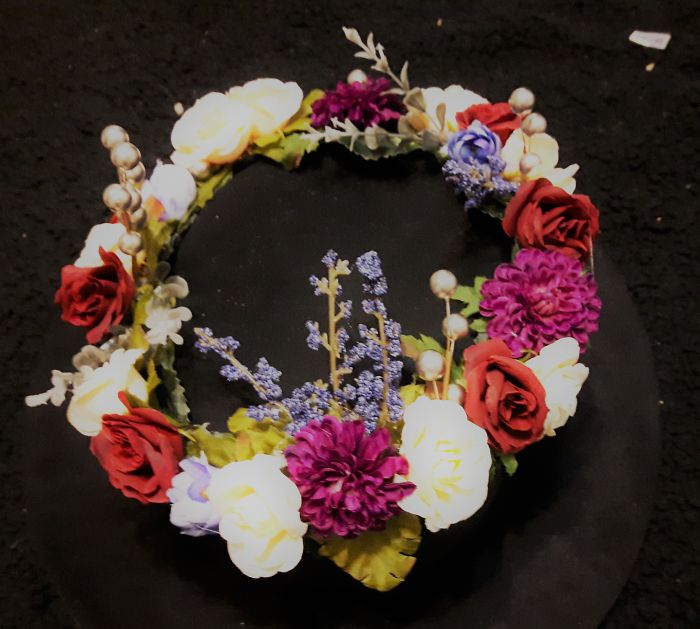 I'm Making A Flower Crown For My Wedding. Here Is One Of My Experiments!