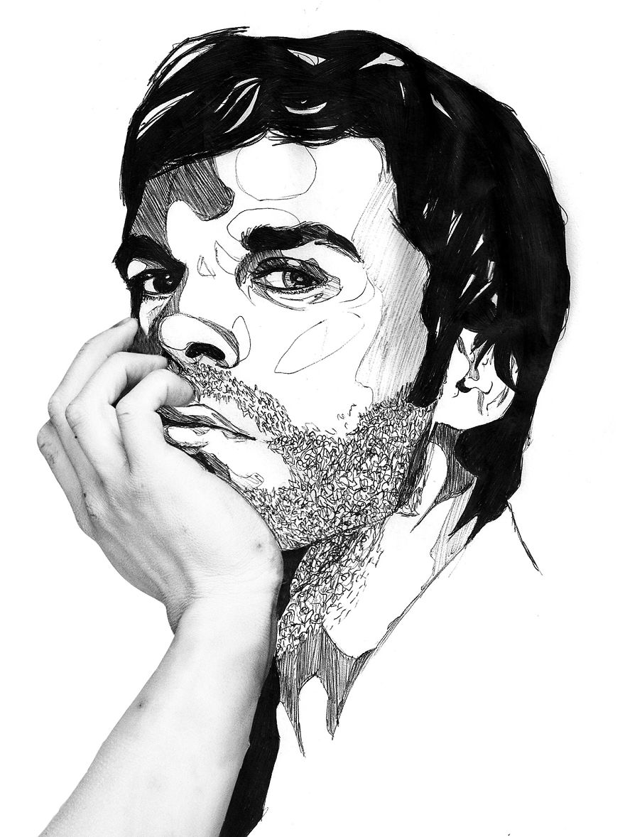 Lazy Artist Who Only Draws With A Black Pen