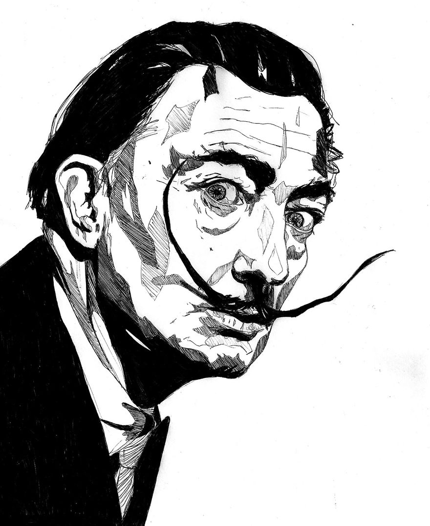 Lazy Artist Who Only Draws With A Black Pen