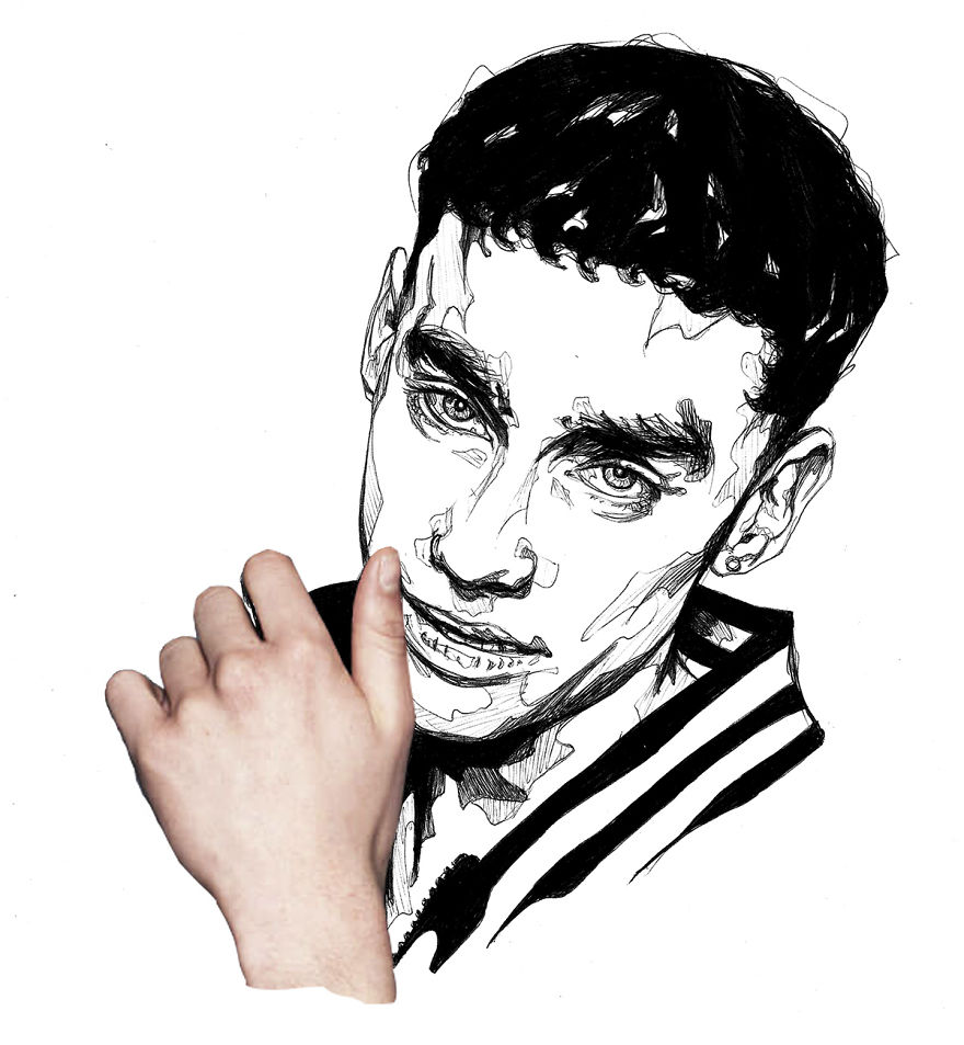 Lazy Artist Who Only Draws With A Black Pen