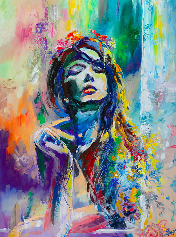 I Painted Melancholic Women Portraits To Reveal The Surreal Feeling Of Sadness