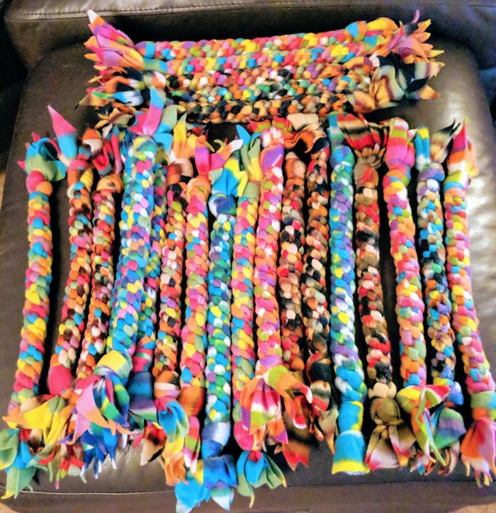 I Make Fleece Tug Toys For Dogs :)