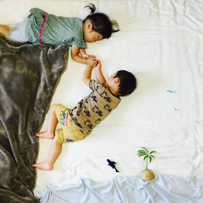 Mom Creates Adventures For Her Twins While They Sleep And The Result Is Wonderful