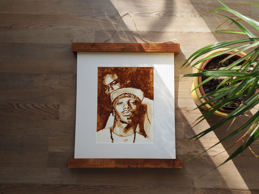 I Am A Coffee Addict, And I Love To Paint Portraits With It! I Am A Coffee Addict, And I Love To Paint Portraits With It!