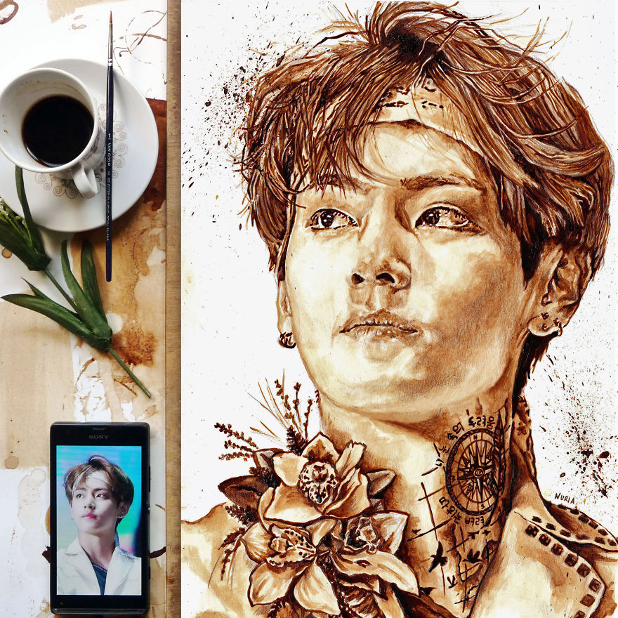 I'm Back At Drawing With Coffee Illustrations Of Bts I'm Back At Drawing With Coffee Illustrations Of Bts