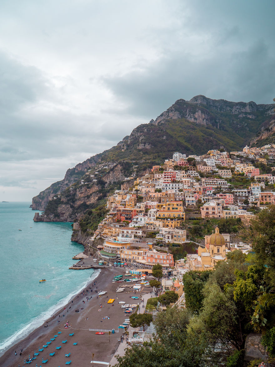 Amalfi Coast Positano From A Drone!