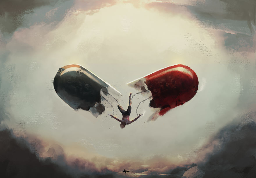 Painting Also Can Have Souls, 17y.o Artist Make This Out Of His Depression.