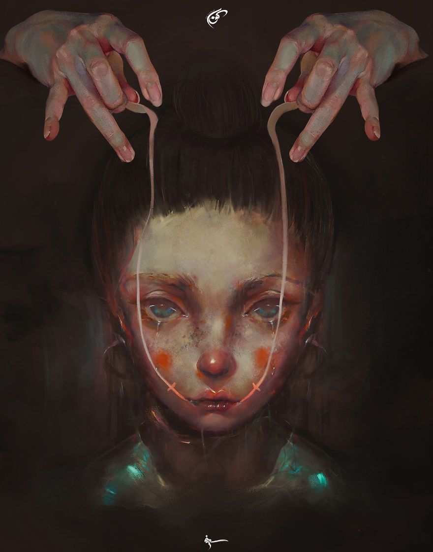 Painting Also Can Have Souls, 17y.o Artist Make This Out Of His Depression.