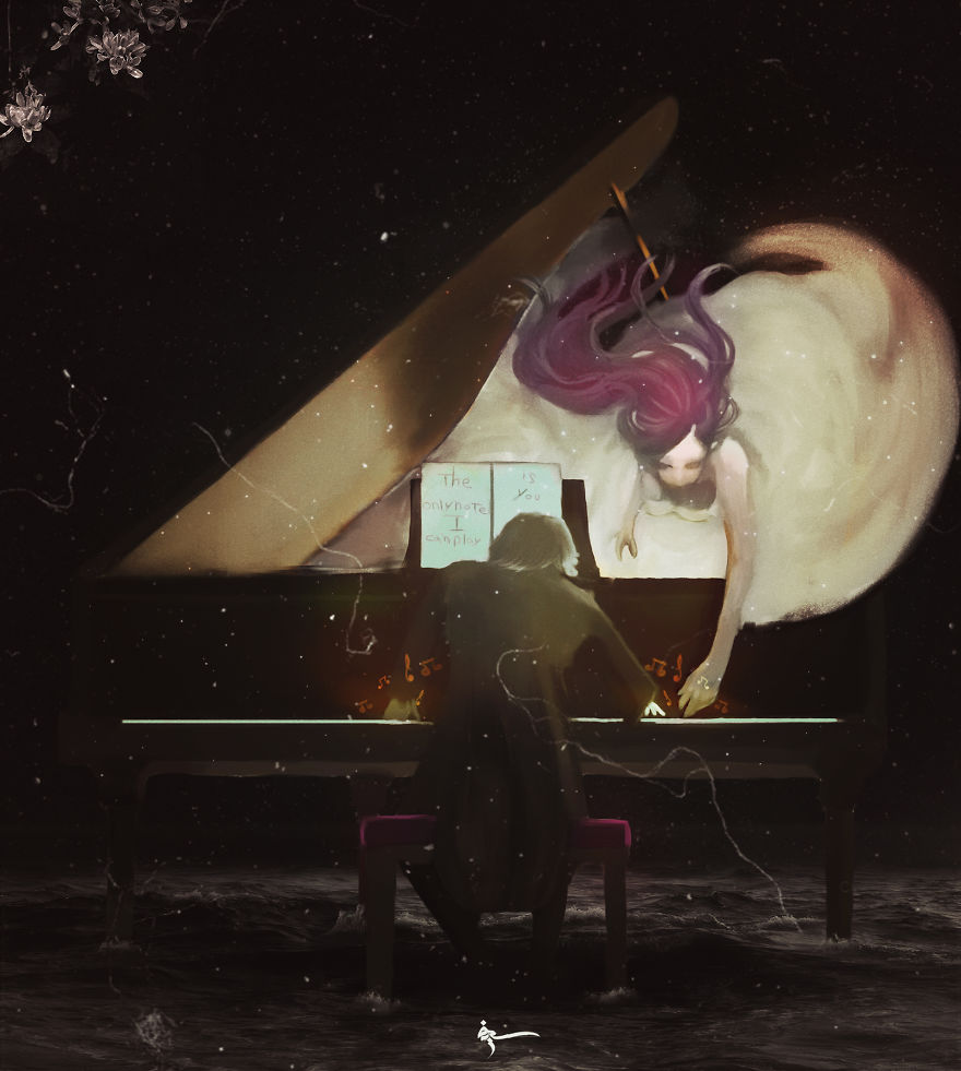 Painting Also Can Have Souls, 17y.o Artist Make This Out Of His Depression.