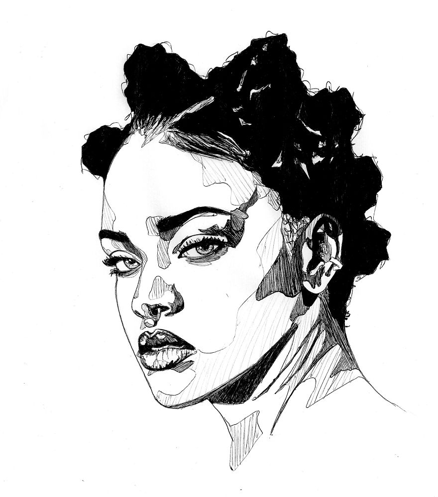 Lazy Artist Who Only Draws With A Black Pen