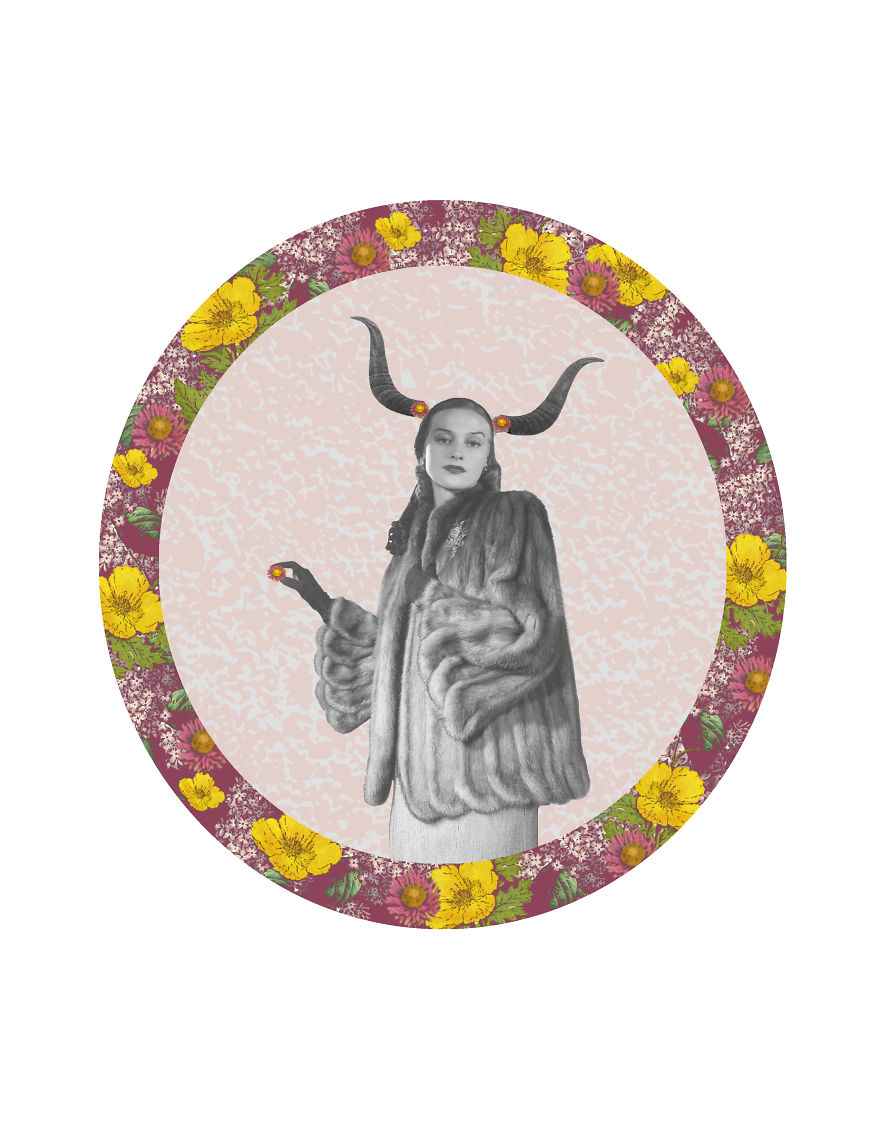 I Created Astrology Sign Imagery Through Collage And Illustration