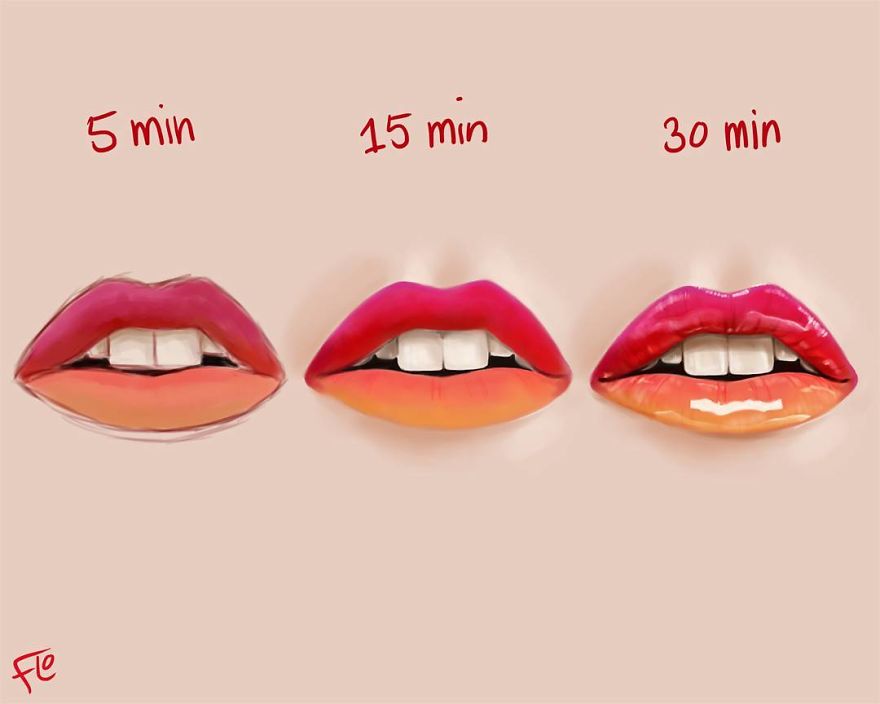 The Artist Shows How Much Time She Spends Creating Her Drawings.