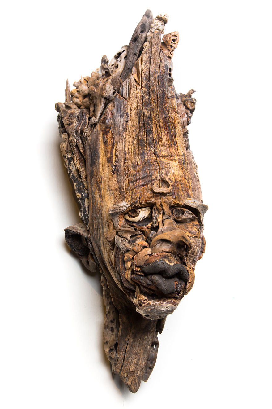 I Have Been Sculpting Faces And Bodies From Driftwood For Over 17 Years I Have Been Sculpting Faces And Bodies From Driftwood For Over 17 Years