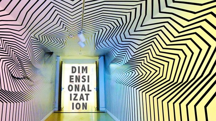 Tape Art Installation At The Torrance Art Museum