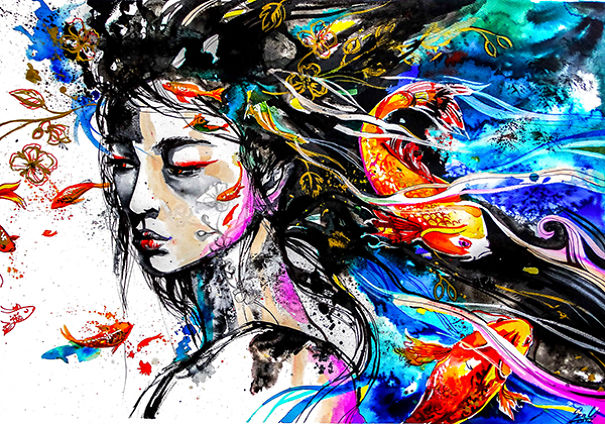 I Painted Melancholic Women Portraits To Reveal The Surreal Feeling Of Sadness I Painted Melancholic Women Portraits To Reveal The Surreal Feeling Of Sadness