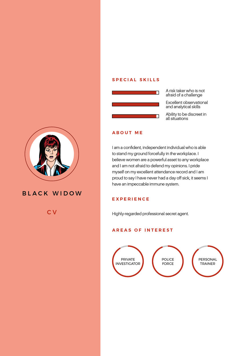 We Created Cvs For Marvels Superheroes We Created Cvs For Marvels Superheroes