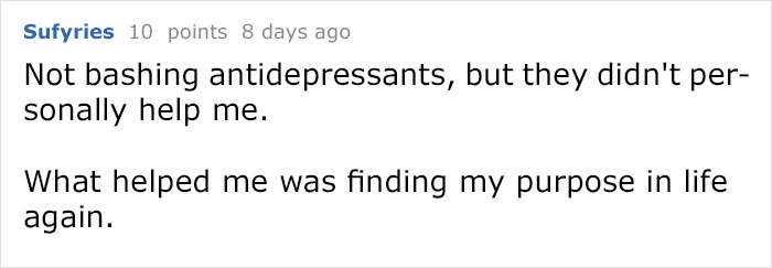 Person On Anti-Depressants Destroys This Motivational Poster With A Single Comment Person On Anti-Depressants Destroys This Motivational Poster With A Single Comment