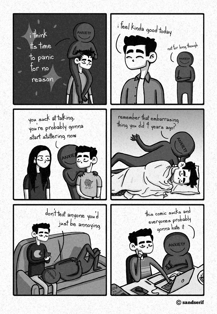 I Make Dark And Amusing Comics About My Life To Express Myself