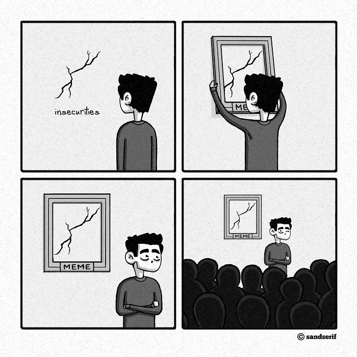 I Make Dark And Amusing Comics About My Life To Express Myself