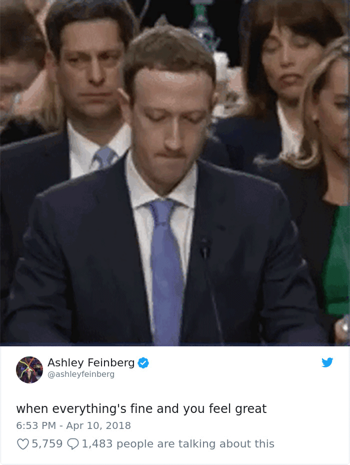 Cambridge Analytica Congress Testifying Mark Zuckerberg