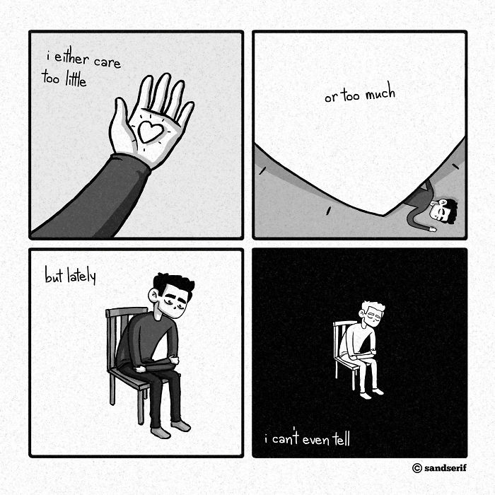 I Make Dark And Amusing Comics About My Life To Express Myself