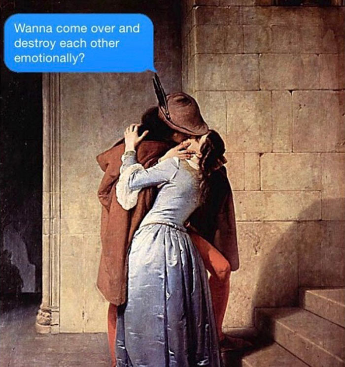 Classical-Art-Dark-Humor-April-Eileen-Henry-Texts-From-Your-Existentialist