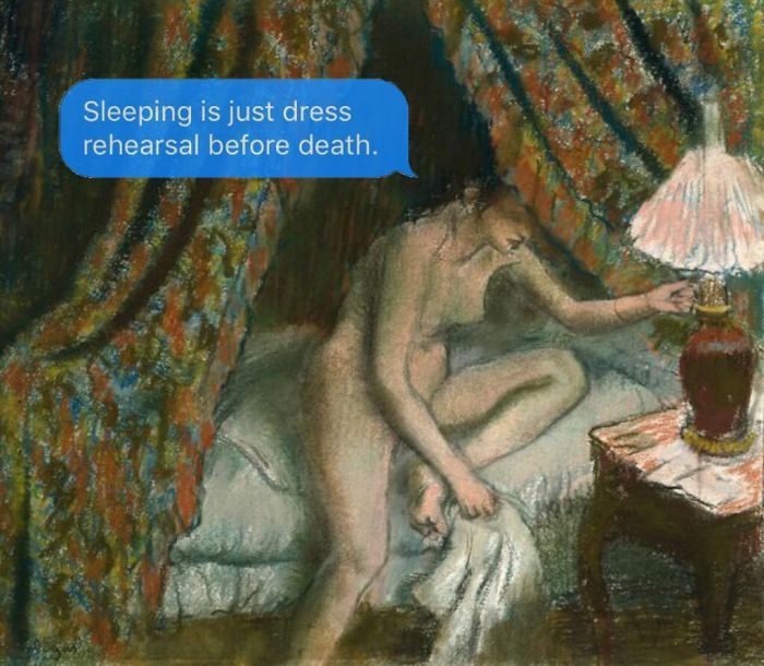 Classical-Art-Dark-Humor-April-Eileen-Henry-Texts-From-Your-Existentialist