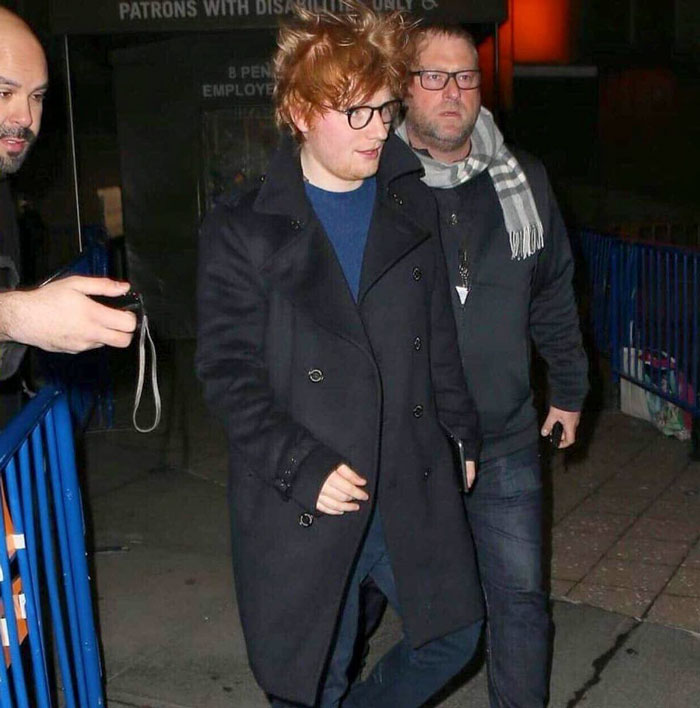 Ed Sheeran's Security Guard Has An Instagram, And It's Better Than His Boss's Ed Sheeran's Security Guard Has An Instagram, And It's Better Than His Boss's