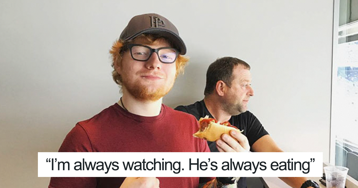 Ed Sheeran’s Security Guard Has An Instagram, And It’s Better Than His Boss’s