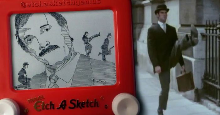 This Artist Spends 1000’s Of Hours Etch-A-Sketching