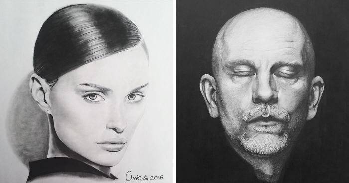 Hyper-Realistic Portraits With Just One Pencil