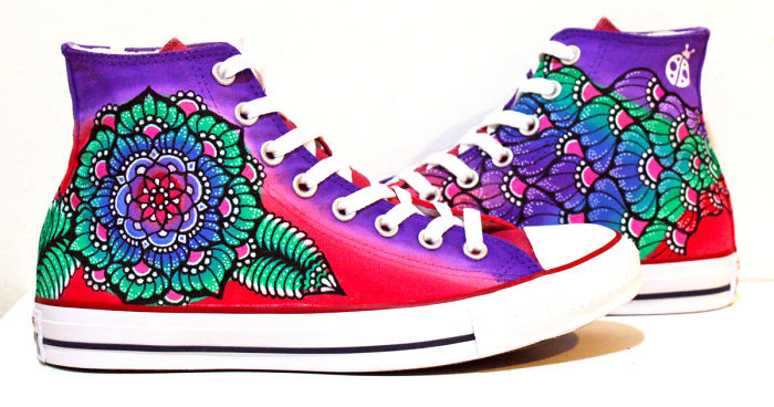 I Spent The Long Weekend Hand-Painting These Sneakers