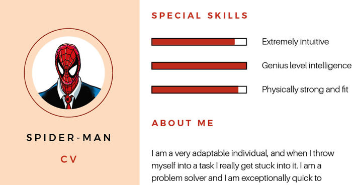 We Created Cvs For Marvels Superheroes