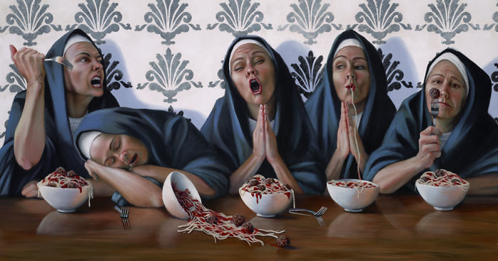 Controversial Paintings By Christina Ramos Show Nuns As Sinners