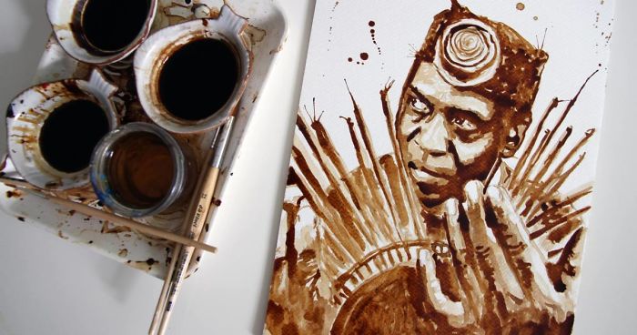 I Am A Coffee Addict, And I Love To Paint Portraits With It!