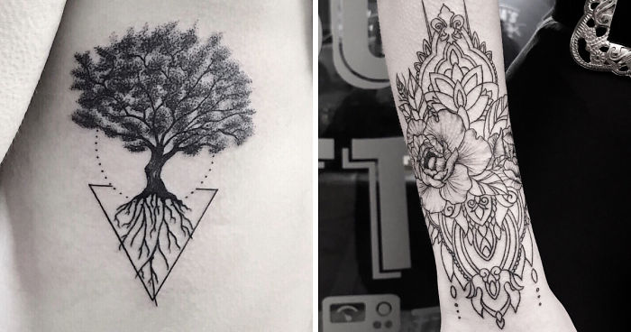 Simplicity, Contrast And Dotwork: Tattoo Artist Ilhan Bilir Creates Remarkable Skin Art