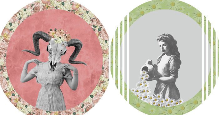 I Created Astrology Sign Imagery Through Collage And Illustration