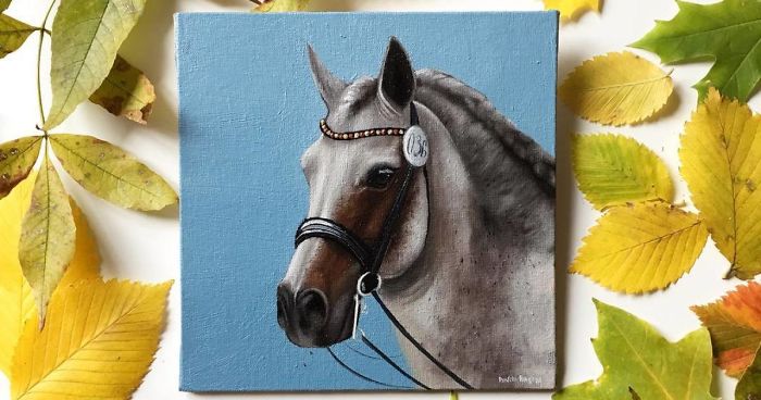 I Challenged Myself To Paint One Horse Portrait Every Day For 365 Days