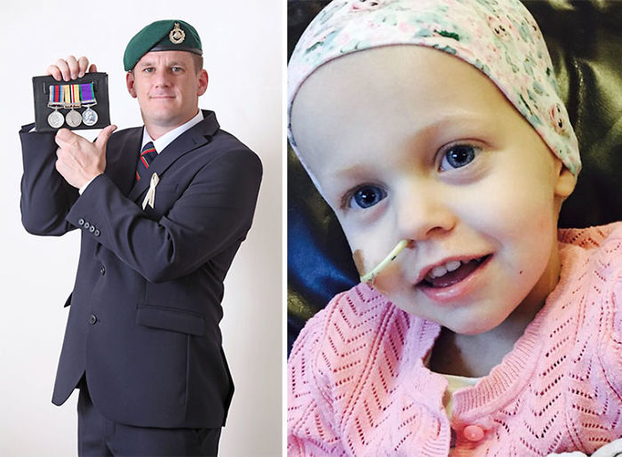 Former Royal Marine Sells His Medals For £7,600 To Fund Cancer Treatment For 4-Year-Old Girl He Has Never Met
