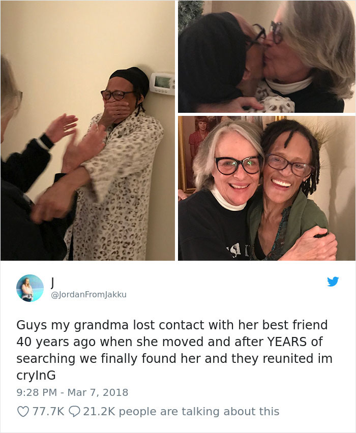 Reunited With Her Best Friend After 40 Years