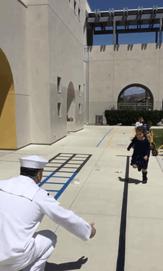 Dad Surprises His Daughter