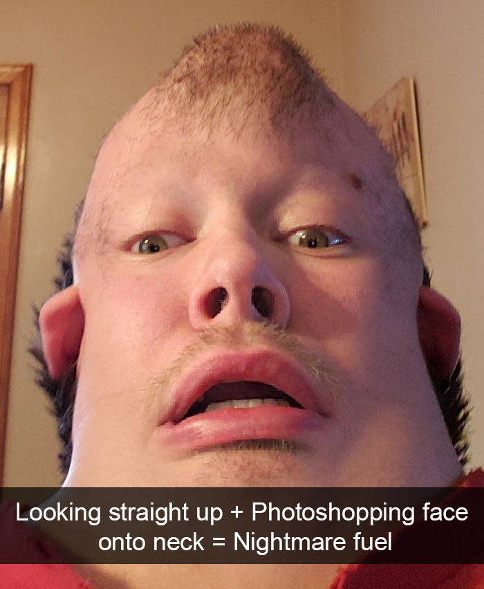 10+ Hilariously Disturbing Photos Of Bearded Men Looking Straight Up (Add Yours)