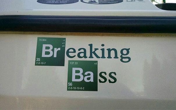 Funny breaking bad name for a white boat 