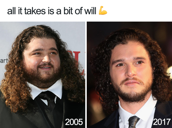 Progress: 12 Years Of Hard Work Payed Off. From Lovable Big Guy To Heartthrob