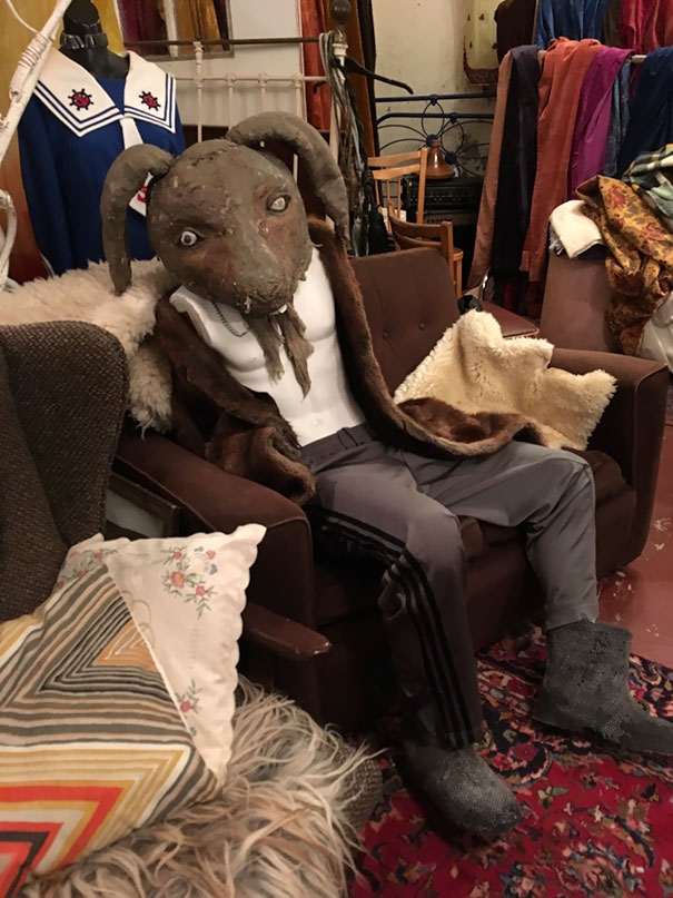 I Found Him In A Vintage Shop. I Don’t Think He Was For Sale But He Did Scare The Living Sh*t Out Of Me When I Caught Him Out Of The Corner Of My Eye