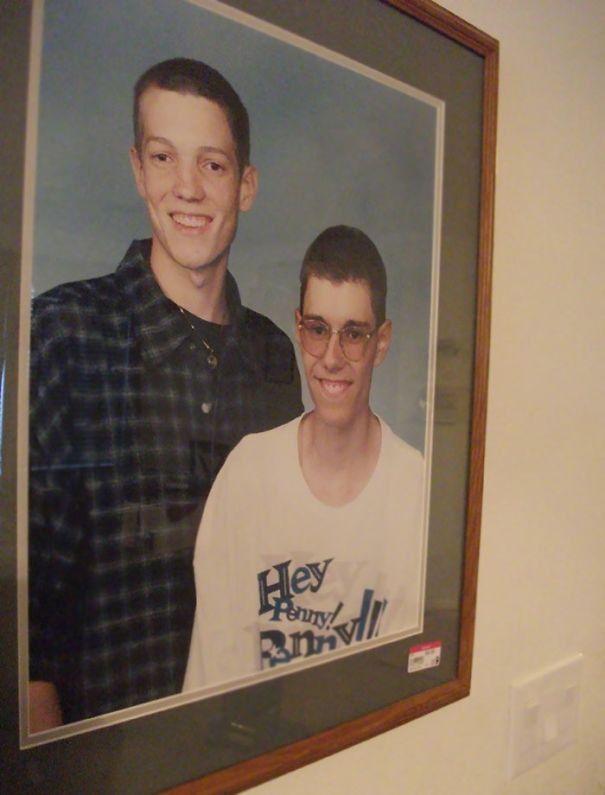 Wife Came Home From The Goodwill With This And Hung It In Our Living Room. I Have No Idea Who These People Are