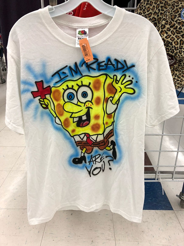 Ominous Airbrushed Spongebob Asking If You’re Ready For The Holy Spirit I'm Assuming