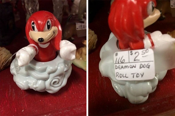 It's Knuckles From Sonic The Hedgehog...