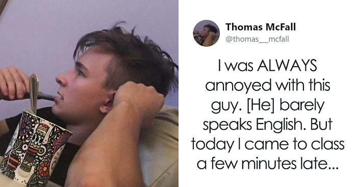 Guy Pissed Off With Immigrant Who Could Barely Speak English Left Speechless After Unexpected Incident In Class