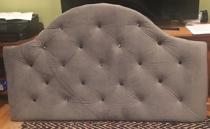 Custom Made Headboard, Including Buttons I Made